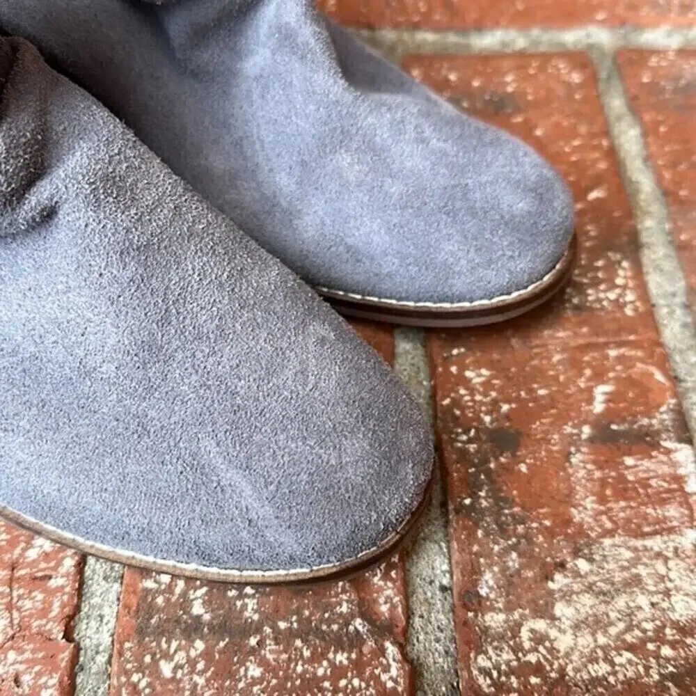 Cole Haan Alayna Slouch Bootie Stormcloud Grey Suede Ankle Boot 5.5 NWOT